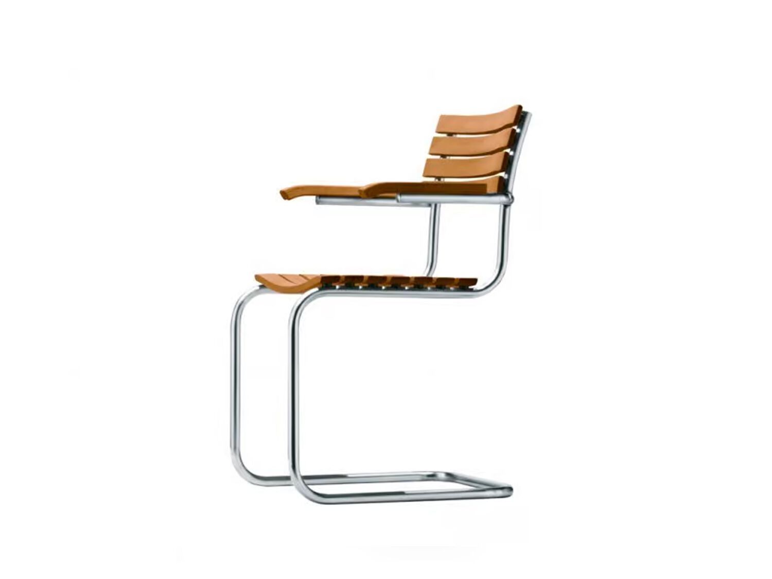 Ироко консольный садовый стул с подлокотниками THONET S 40 ARCH-00128850 - Вид №2
