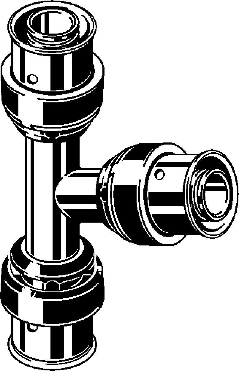 Viega Тройник Viega Smartpress 6718 (732752) 732 752 - Вид №1