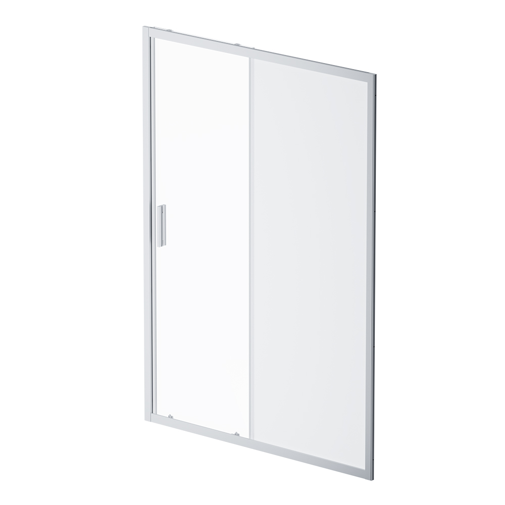 W90G-140-1-195MM Solo Дверь душевая 140х195 стекло матовое профиль матовый хром AM.PM Gem - Вид №5