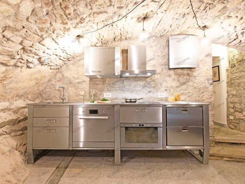 Lgtek Кухня из нержавеющей стали и дерева Window sun-id-1388816