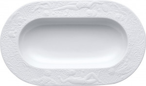 81014 Rosenthal Блюдо прямоугольное Rosenthal Волшебная флейта 24,5см, фарфор, белое Фарфор