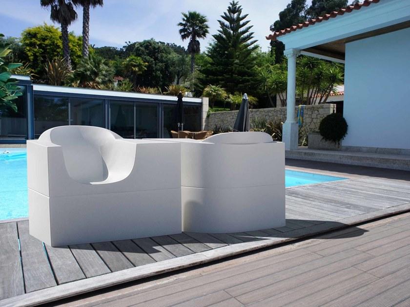 GANSK 2-местный садовый диван из стекловолокна  G3207a  - Вид №2