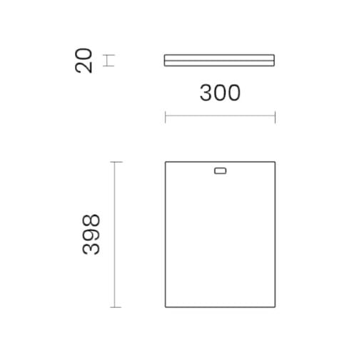 Прямоугольная разделочная доска TASCA 285.PW / PB ARCH-00138907 - Вид №2