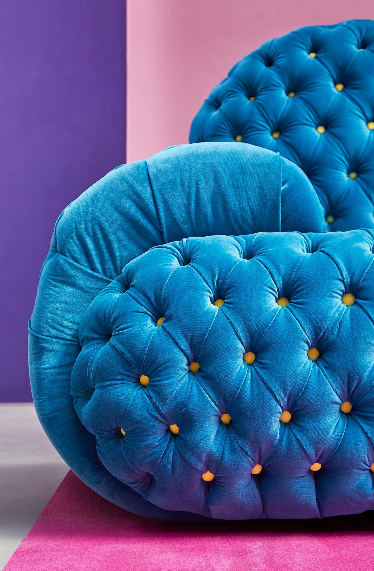 Бархатный диван capitonné Paolo Nesi MISSTAKE ARCH-00139565 - Вид №3