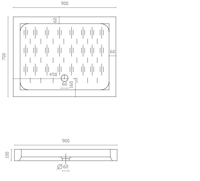 GALASSIA Прямоугольный нескользящий душевой поддон sun-id-1348441 - Вид №1