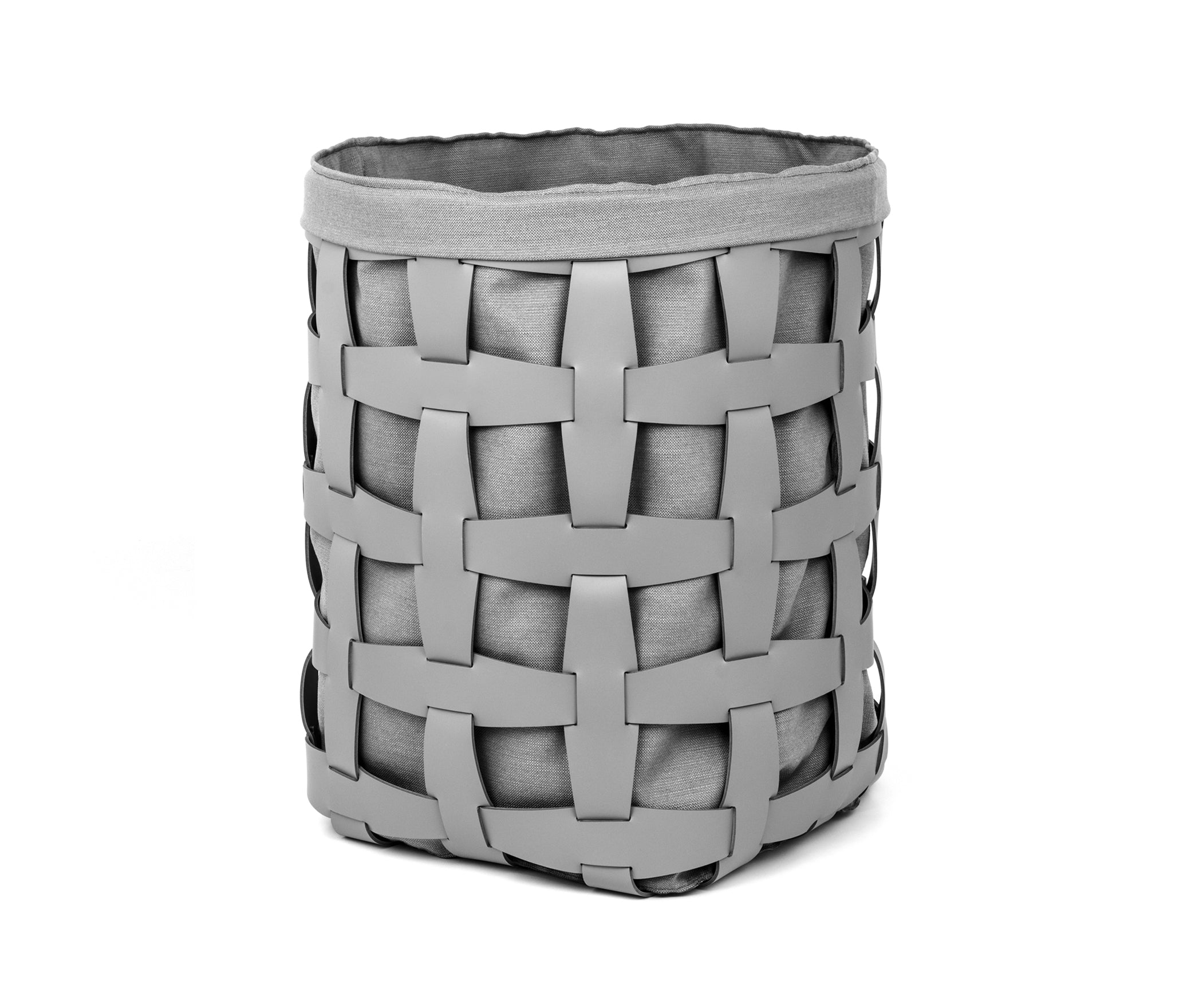 Корзина с крючком - 35X35H43,5 см / регенерированная кожа_крем Pinetti 00.0191.082.027 - Вид №1