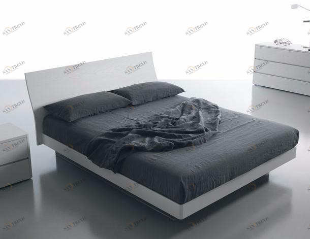 Caccaro Двуспальная кровать из дерева с высоким изголовьем Letti legno sun-id-1369625