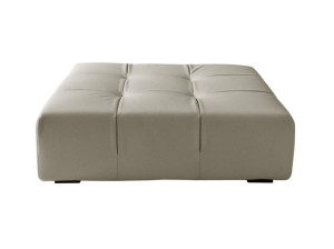 Кожаный квадратный пуф