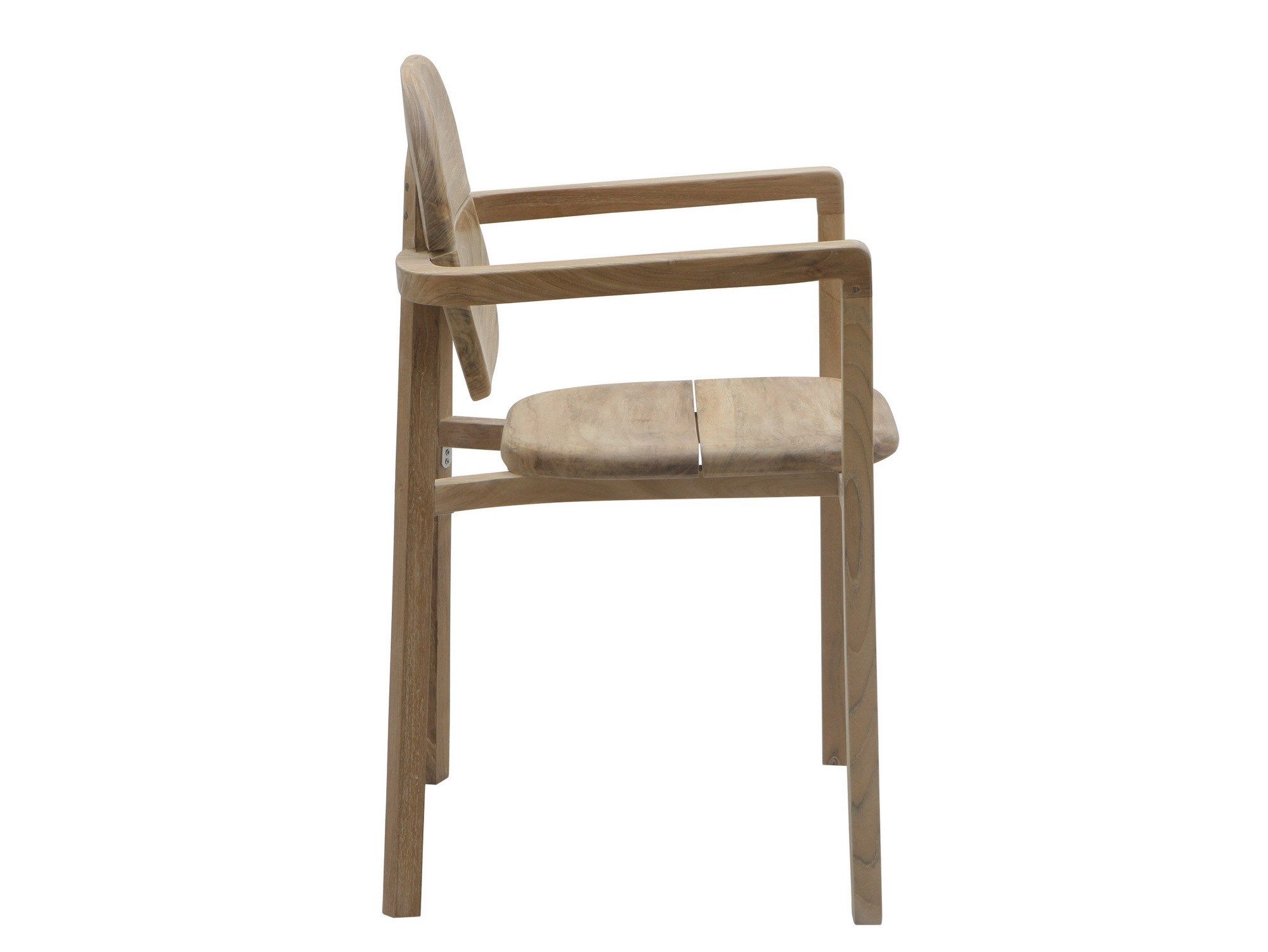 Твердый деревянный садовый стул с подлокотниками Il Giardino di Legno ARCH-00141467 - Вид №1