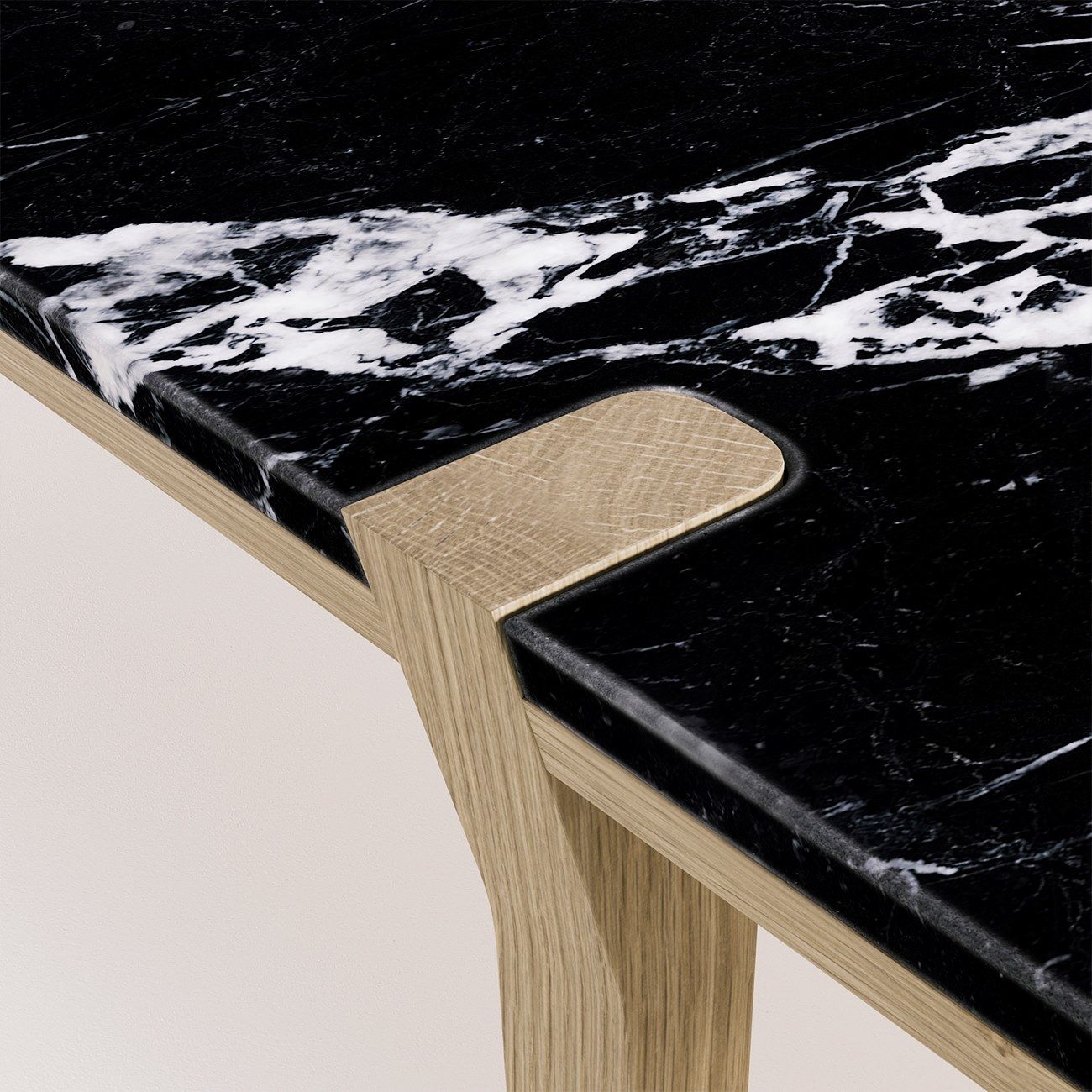 Прямоугольный низкий журнальный столик из мрамора и массива дерева Wewood CORNER ARCH-00069131 - Вид №15