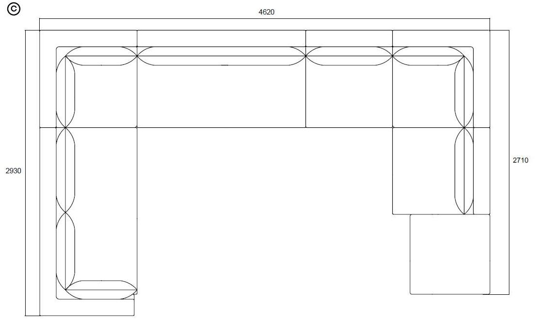Enza Home Модульный угловой диван из ткани Mayfair sun-id-1464942 - Вид №11