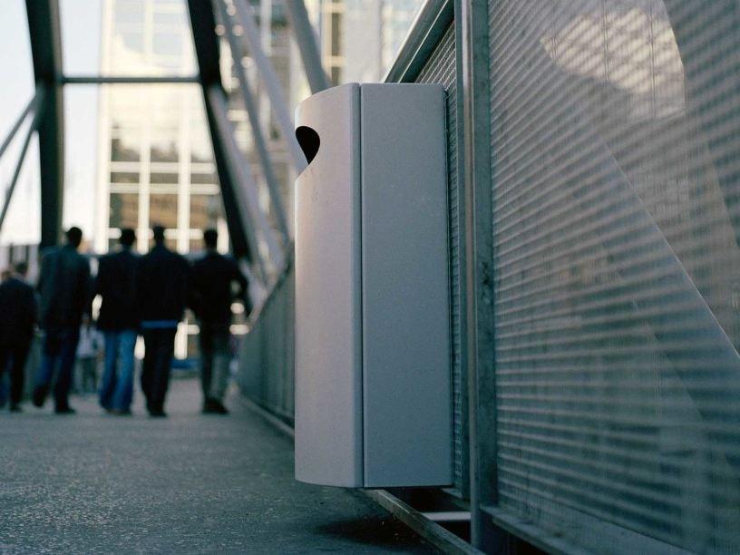 VESTRE Урна из оцинкованной стали с крышкой для улицы Urban sun-id-1420351 - Вид №8