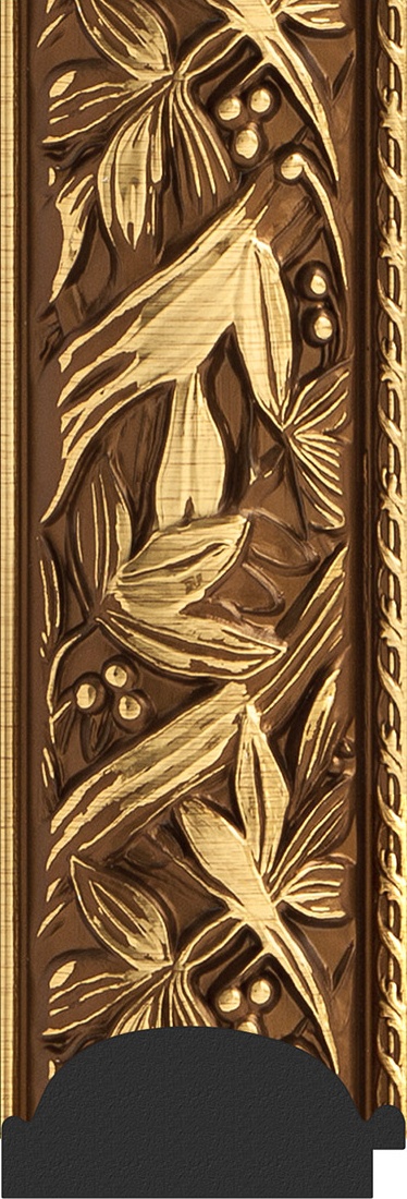 BY 3363 Зеркало с фацетом в багетной раме - византия золото 99 mm EVOFORM Exclusive - Вид №3