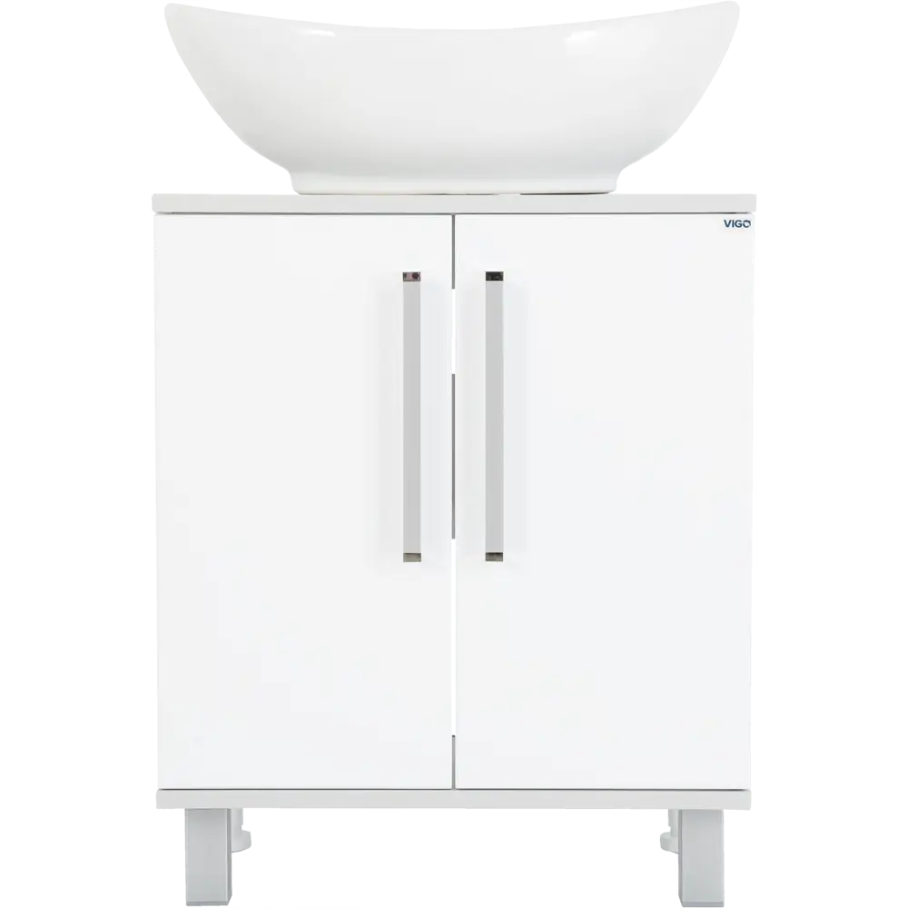 Тумба под раковину напольная Vigo Lobby 55 см цвет белый STLM-2122418