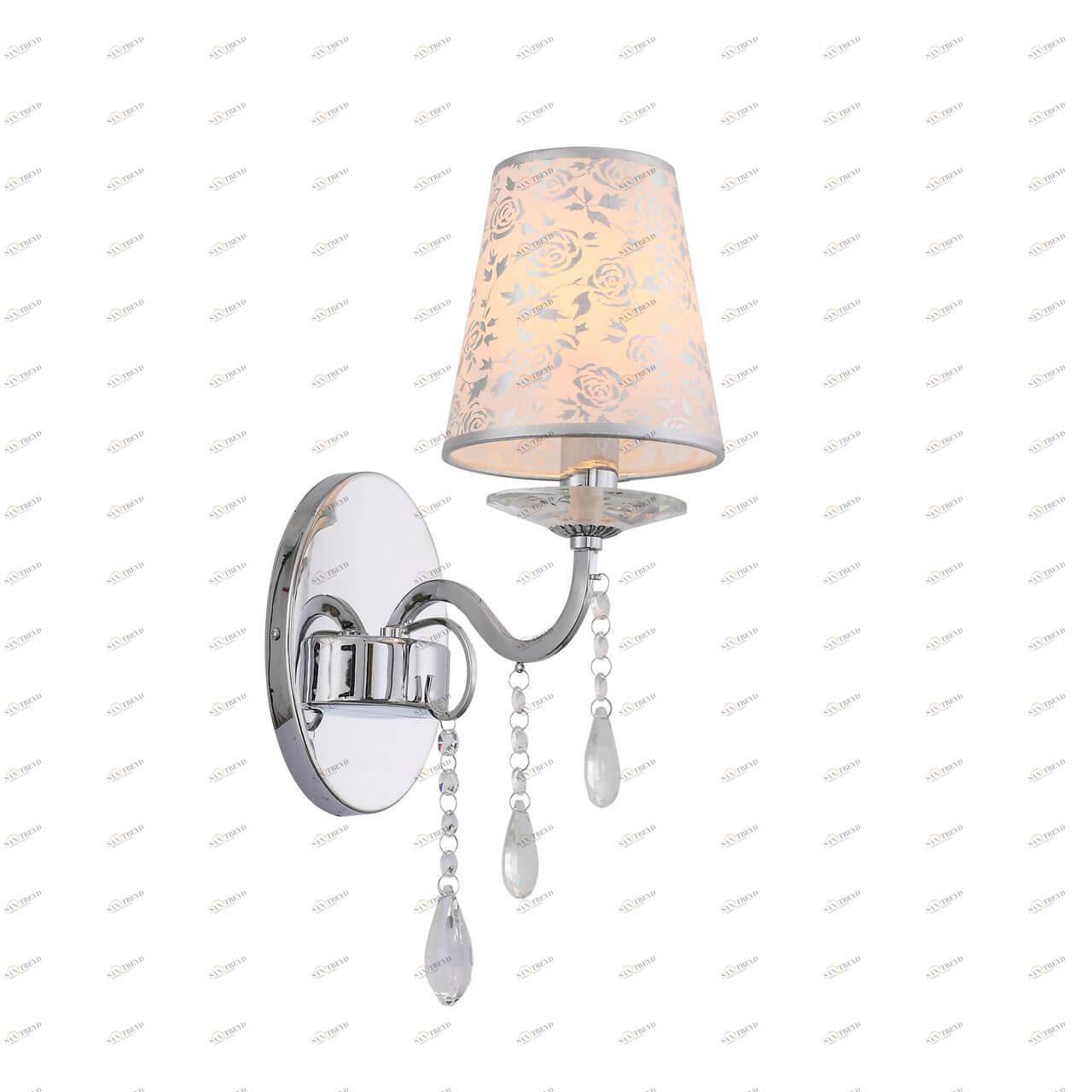 Бра с белым плафоном серебряное Aumentato SL176.101.01 ST LUCE AUMENTATO 00-3928791 Белый 