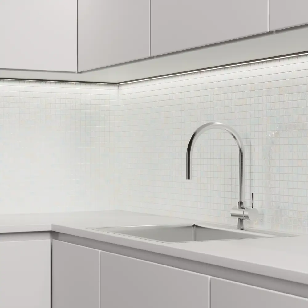 Мозаика Pietra Opalescen Blanco стекломасса 31.1x4.9 см цвет белый 83681516 STLM-2049026 Santreyd Мозаика Onix - Вид №6
