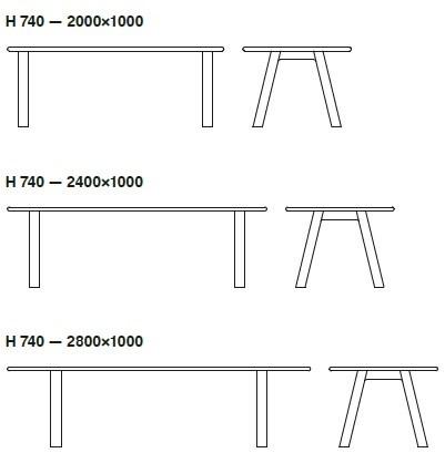 B-LINE Прямоугольный деревянный стол sun-id-1386937 - Вид №9
