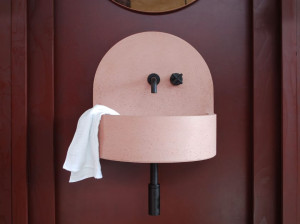 Бетонная подвесная раковина