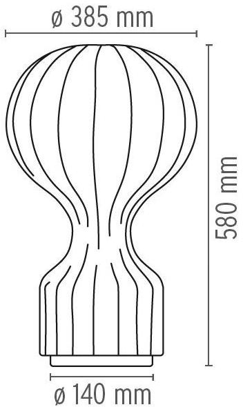 Flos Светодиодная настольная лампа из смолы кокона с диммером Home collection - tavolo sun-id-1496479 - Вид №7