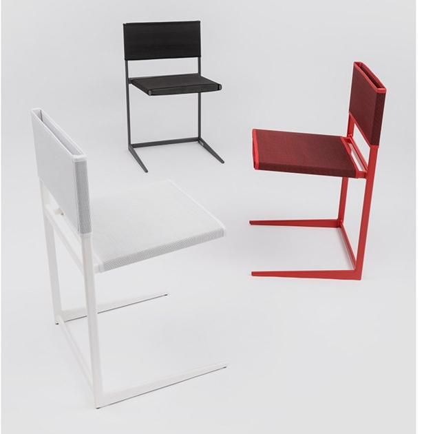 Danese Milano Стул из металла с порошковым покрытием и хлопка sun-id-1425867 - Вид №3