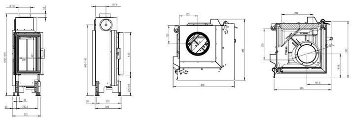 Austroflamm Угловая каминная топка sun-id-1408674 - Вид №4