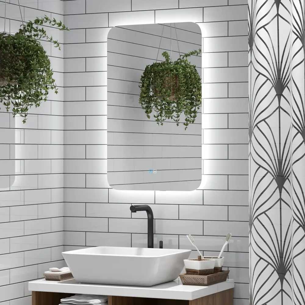 Зеркало Santreyd Vicenza LED с антизапотеванием и сенсорным управлением 83994236