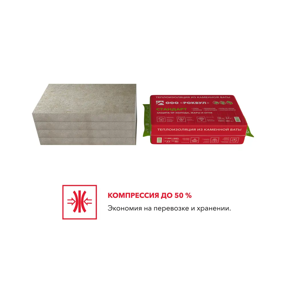 Rockwool Стандарт — минераловатные плиты для эффективного утепления 18722597 STLM-0012192 - Вид №4