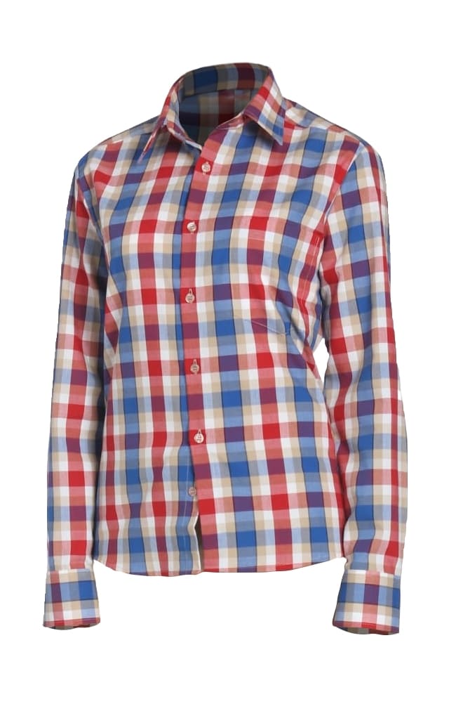 67795 Рубашка в клетку check red-blue (клетка красно-синяя) HIPSTER  Толстовки, рубашки, футболки, тенниски  размер 42 (84) 