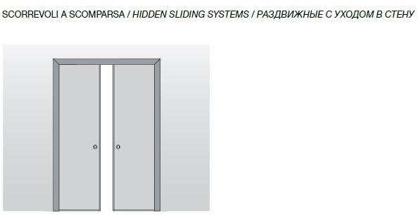 Longhi Карманная раздвижная дверь из дерева Aluminiun chic – doors Serie 31 - Вид №4