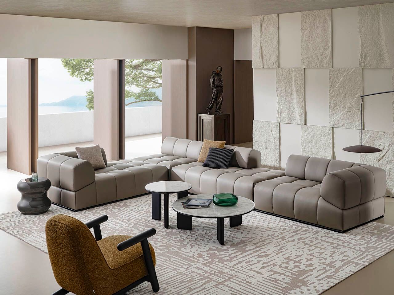 Кожаный диван HC28 maison PLAID ARCH-00053508 - Вид №3