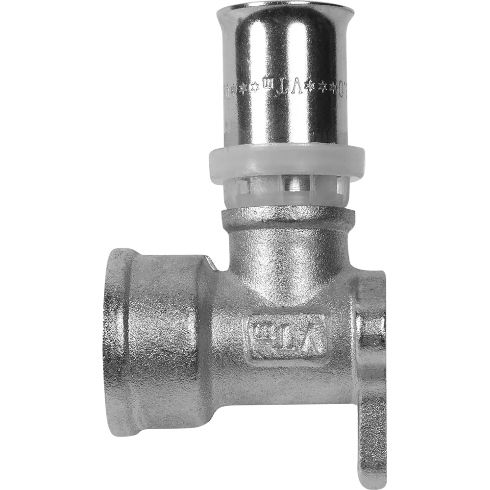 Водорозетка Valtec 1/2"x16 мм ВР никелированная латунь VTM.254.N.001604 15474719 STLM-2063640  - Вид №2