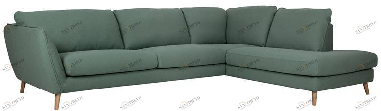 Sits Мягкий 3-х местный тканевый диван с шезлонгом Stella sun-id-1417523