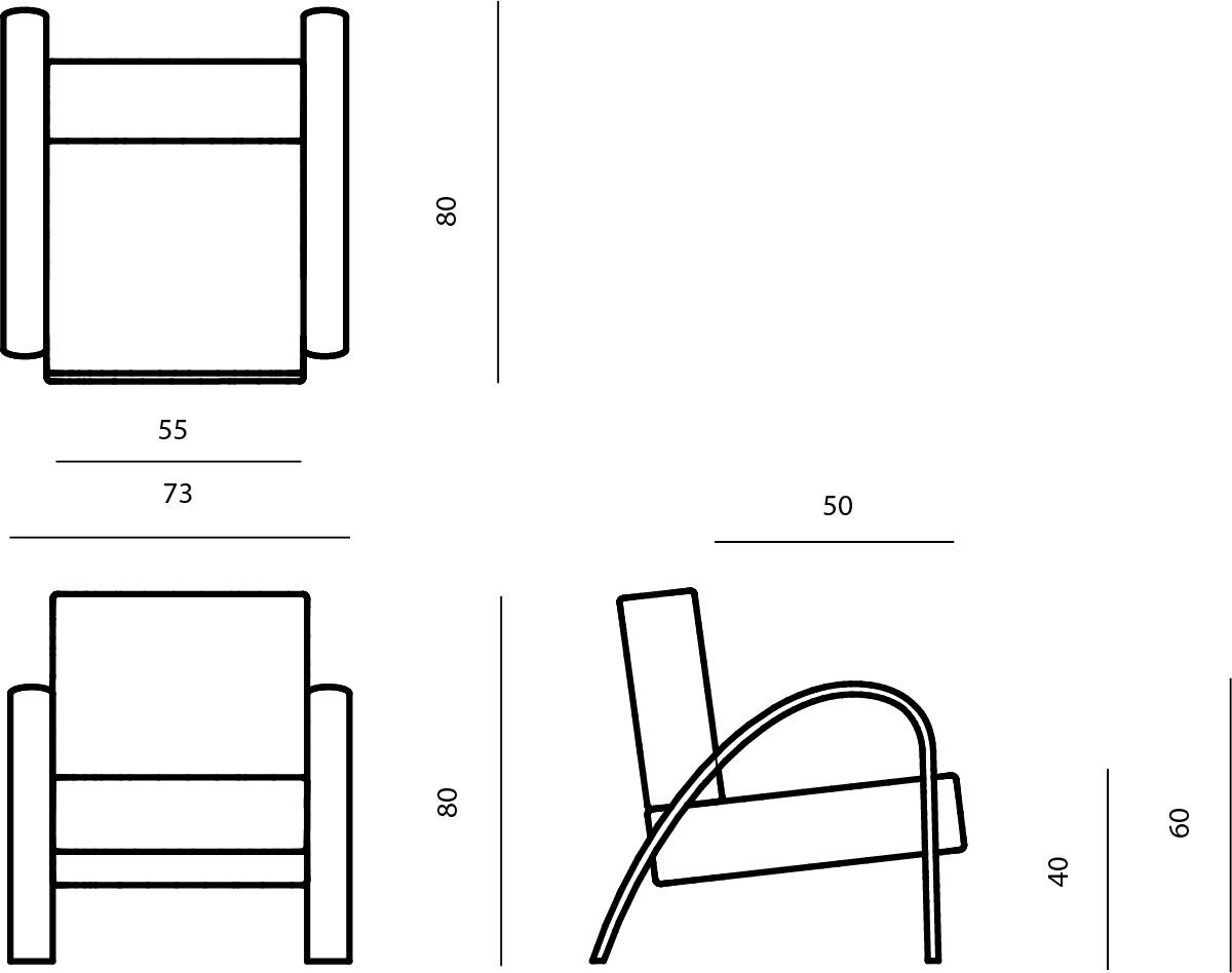 MissoniHome Кресло из ткани со съемным чехлом с подлокотниками sun-id-1476926 - Вид №3