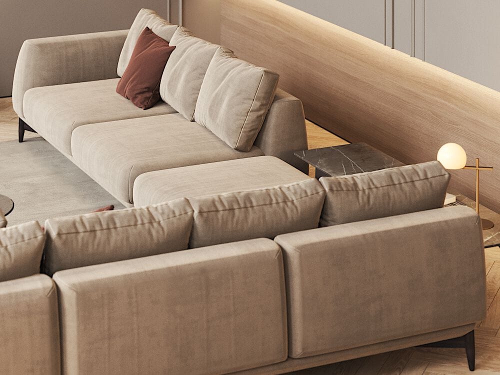 Ткань диван PRADDY Natur ARCH-00096038 - Вид №5