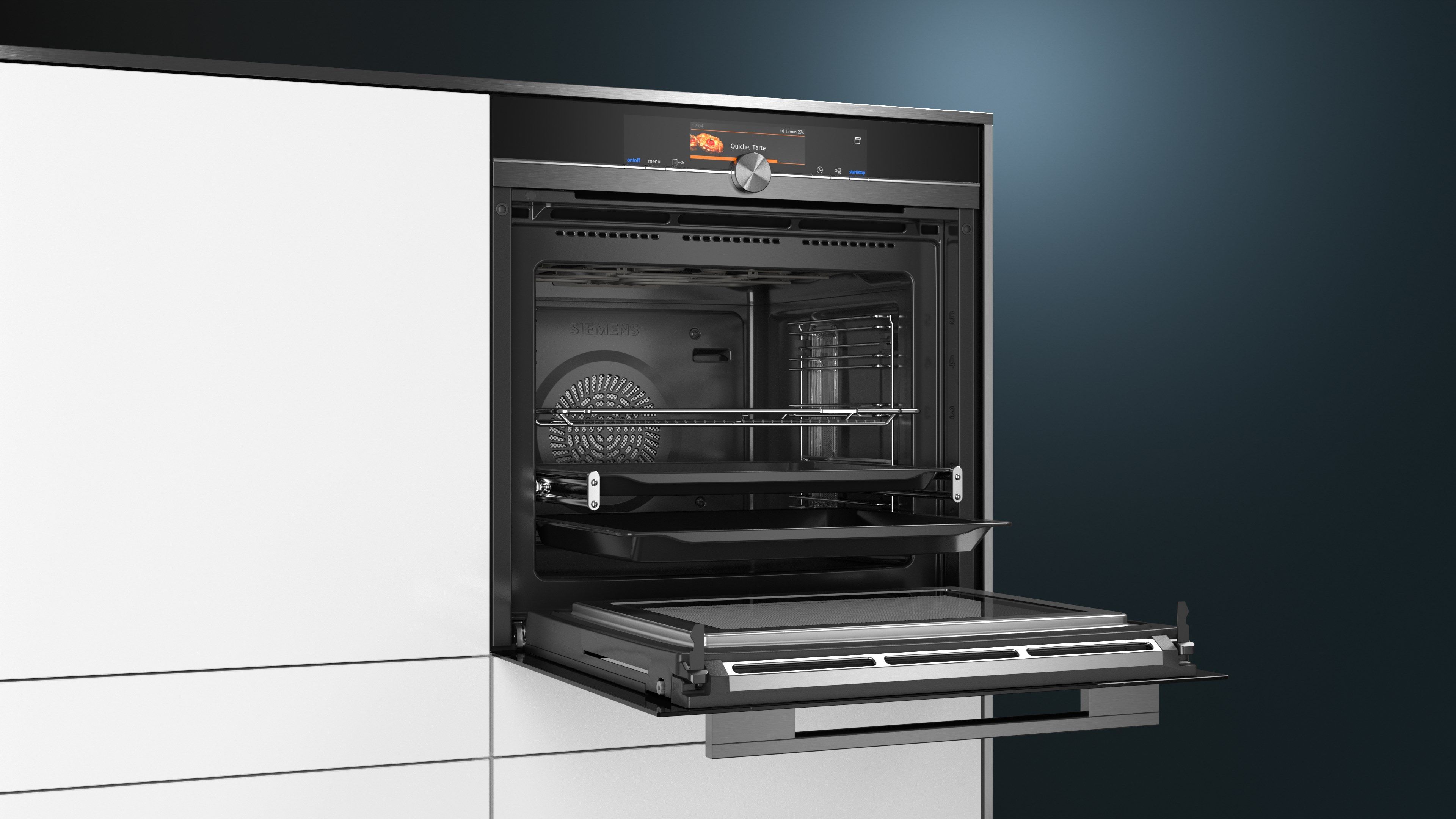 Встраиваемая комбинированная печь с сенсорным экраном Siemens studioLine iQ700 ARCH-00142887 - Вид №2