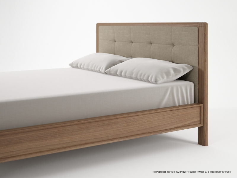 597_1259 Двуспальная кровать без ящика с тканью he Karpenter Circa17 - Вид №2