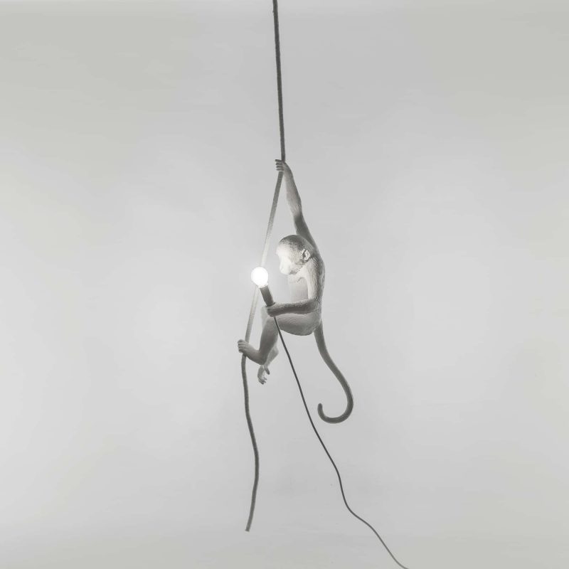 Светильник подвесной 80х37 см белый Monkey Lamp Outdoor Ceiling 14929 SELETTI ДИЗАЙНЕРСКИЕ 00-3882383 Белый  - Вид №8