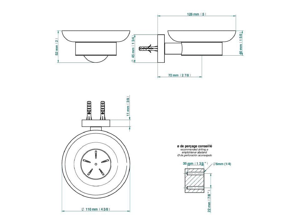 Настенная мыльница THG Paris Yoko Delta ARCH-00023336 - Вид №2