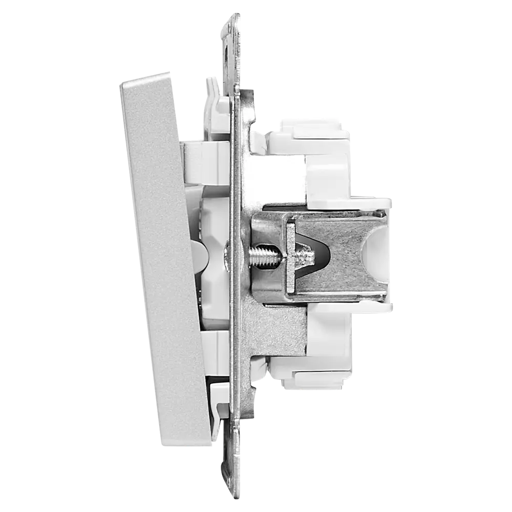Переключатель встраиваемый Systeme Electric AtlasDesign 2 клавиши цвет алюминий 89457359 STLM-2122302 - Вид №3