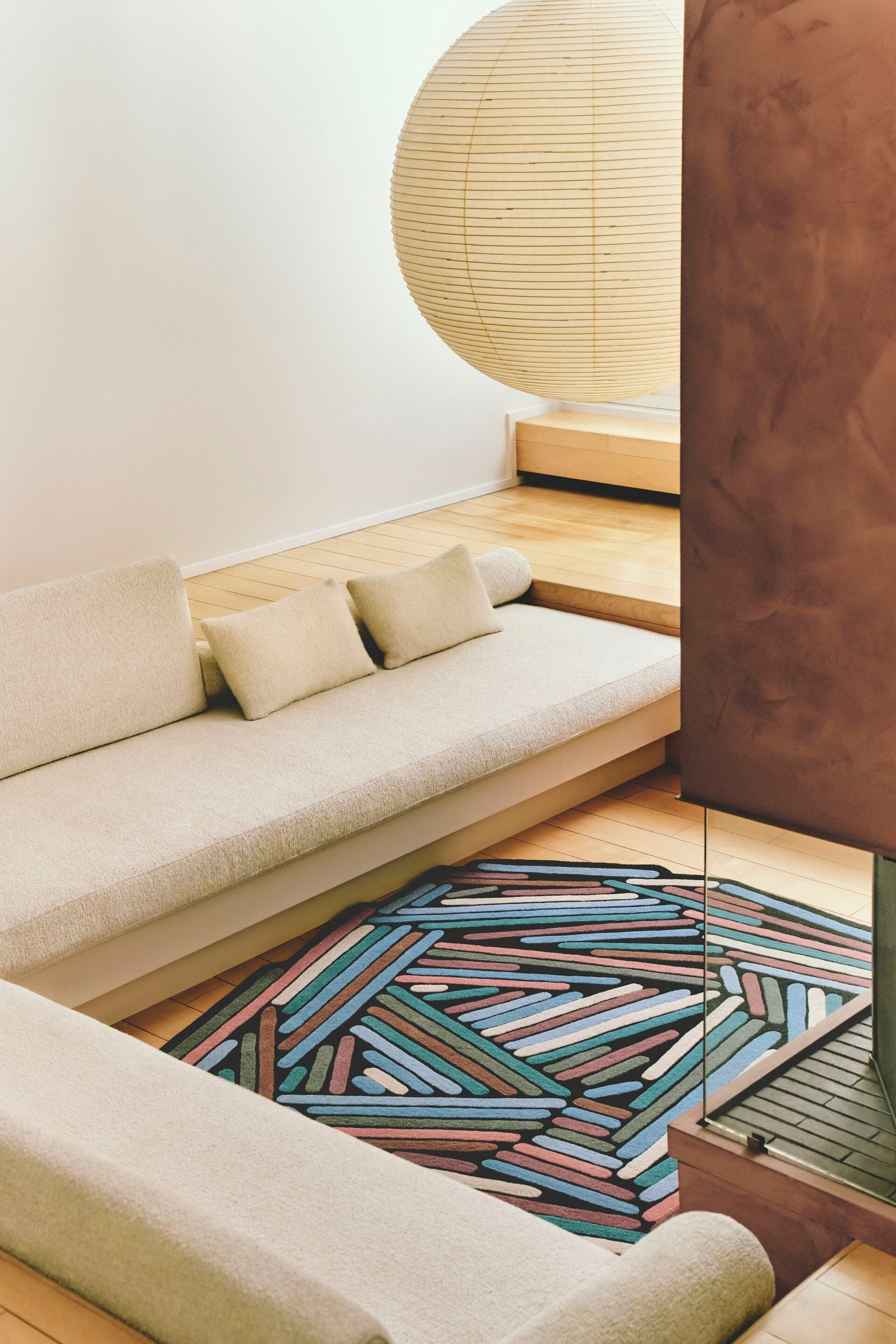 Шерстяной ковер с геометрическим рисунком Toulemonde Bochart BRINDILLE HIVER ARCH-00082005 - Вид №7