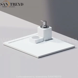 Agape SURF Мыльница / Универсальный лоток 40 см белый ACOM626Z