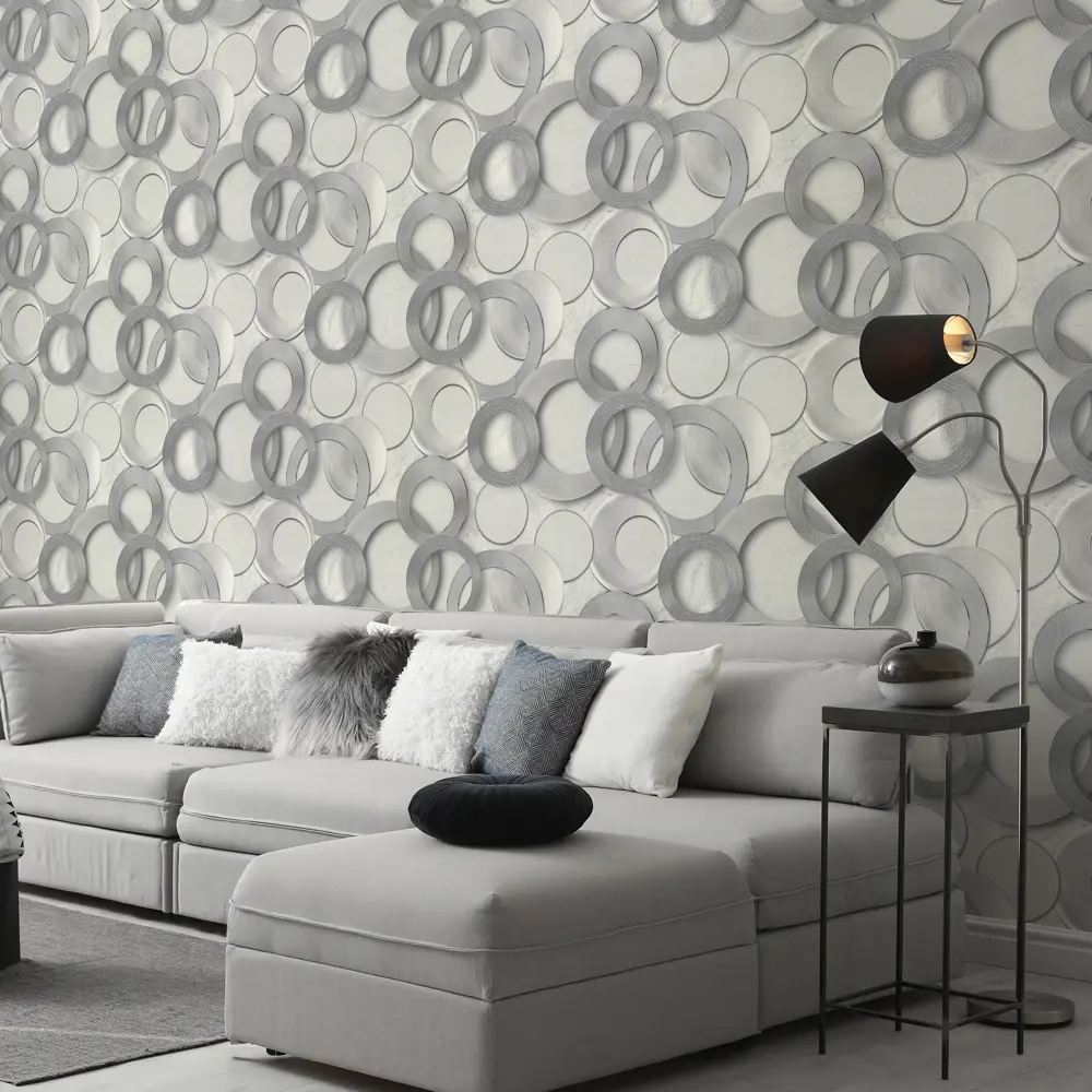 Обои флизелиновые Wall Decor Турин серые 1.06 м 75156-14 85310369 STLM-2086188 - Вид №3