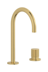 Смеситель для раковины на 2 отверстия WE ARE IB ga394os Brushed Gold Gatsby