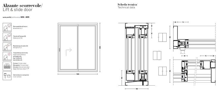 PALLADIO Подъемно-раздвижная дверь из стали Corten ™ sun-id-1486151 - Вид №19