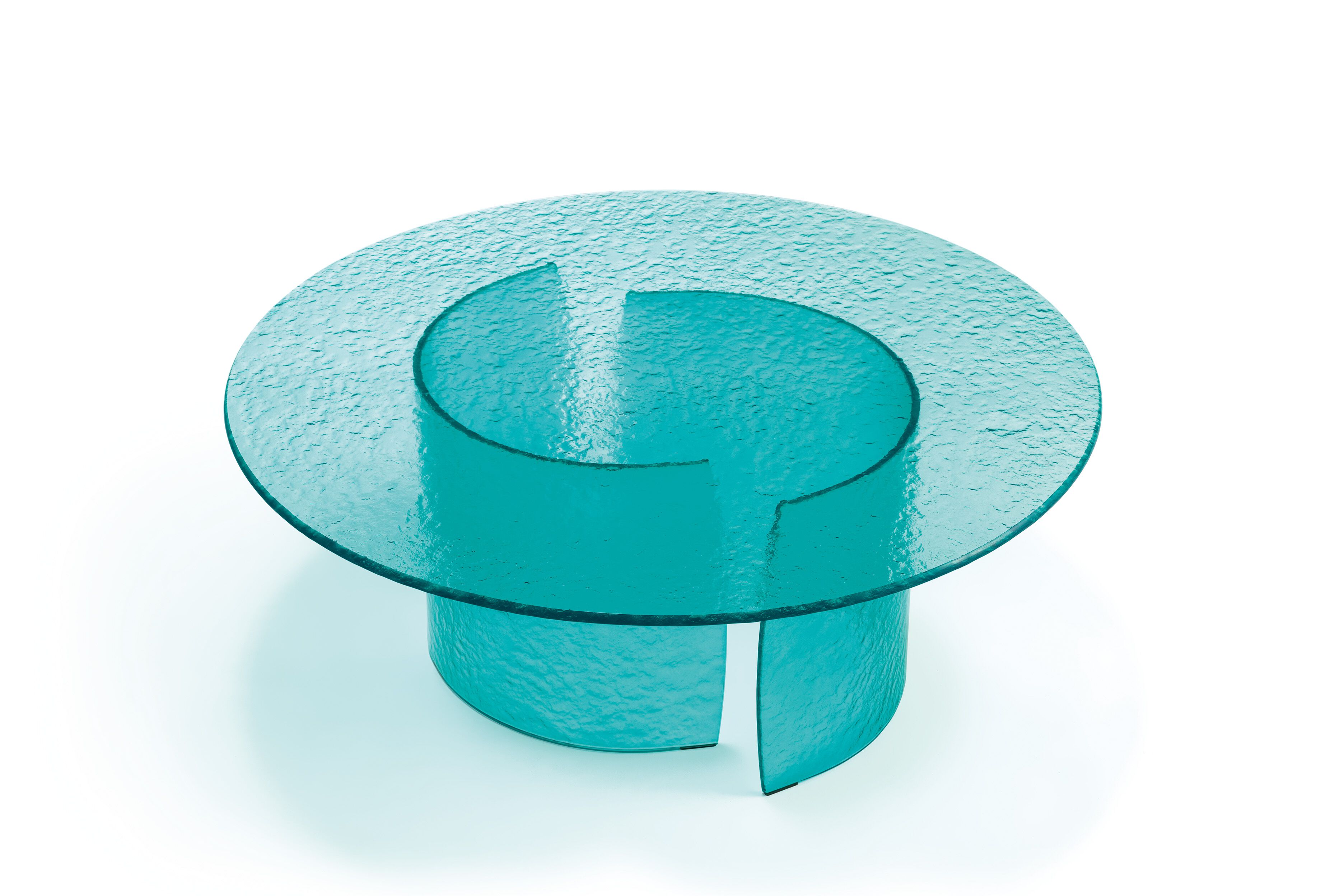 Круглый стеклянный журнальный столик для гостиной REFLEX лепесток ARCH-00039626 - Вид №5