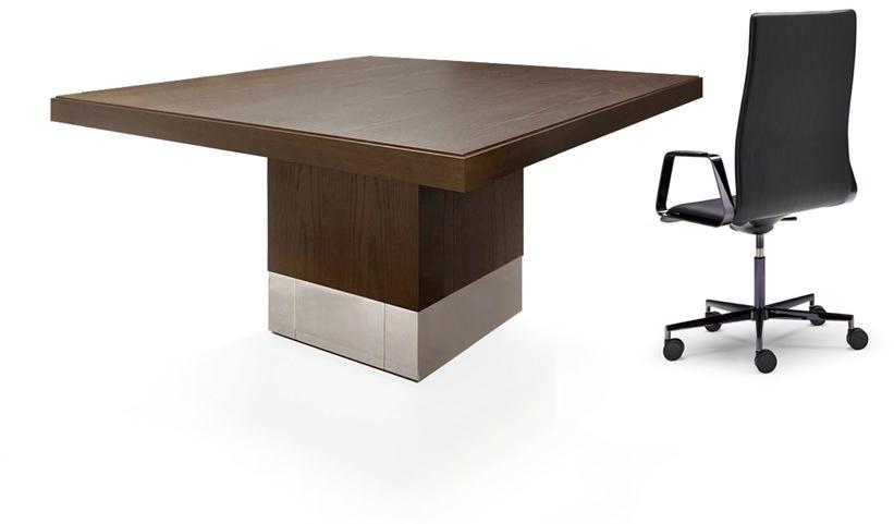 José Martínez Medina Квадратный дубовый стол Blacktone sun-id-1481400 - Вид №1