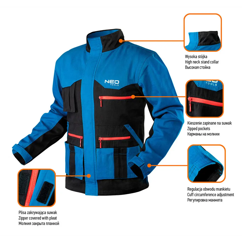 Куртка рабочая Neo HD цвет синий размер XXL/58 рост 194-200 см Neò HD+ STLM-2058095 - Вид №9