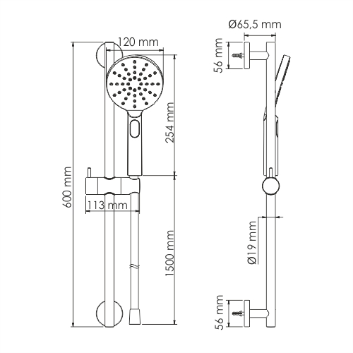 A144 Душевой комплект WasserKRAFT  - Вид №4