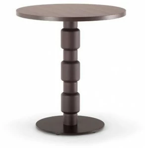 Tirolo Круглый стол из массива дерева и металла Berlino 080 h75 t