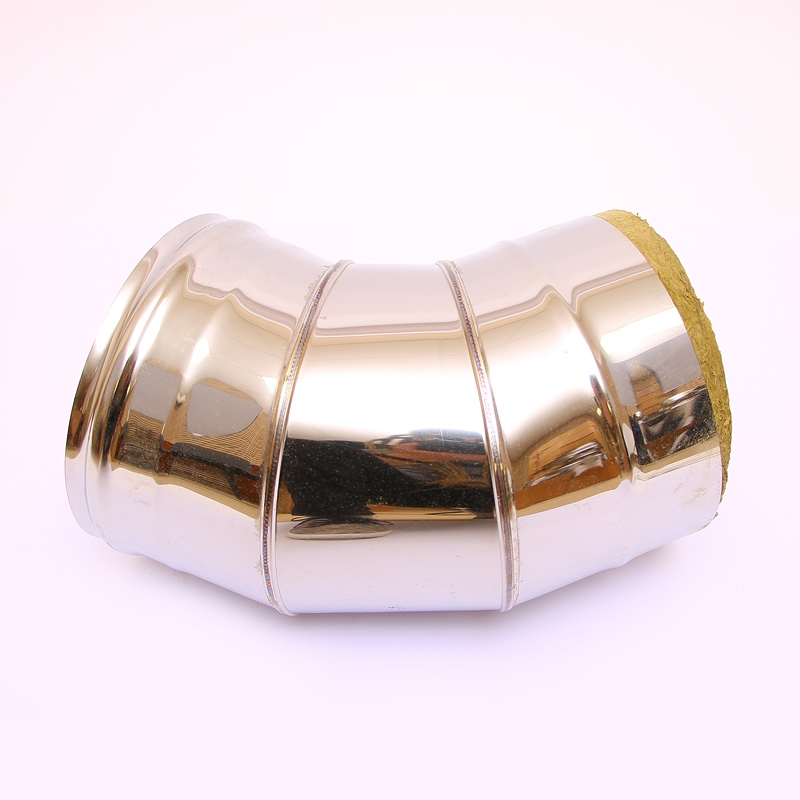 Сэндвич-колено 135" Ferrum Ф150х210 нержавеющая сталь (430/0,5мм) FD07150T4FF - Вид №2